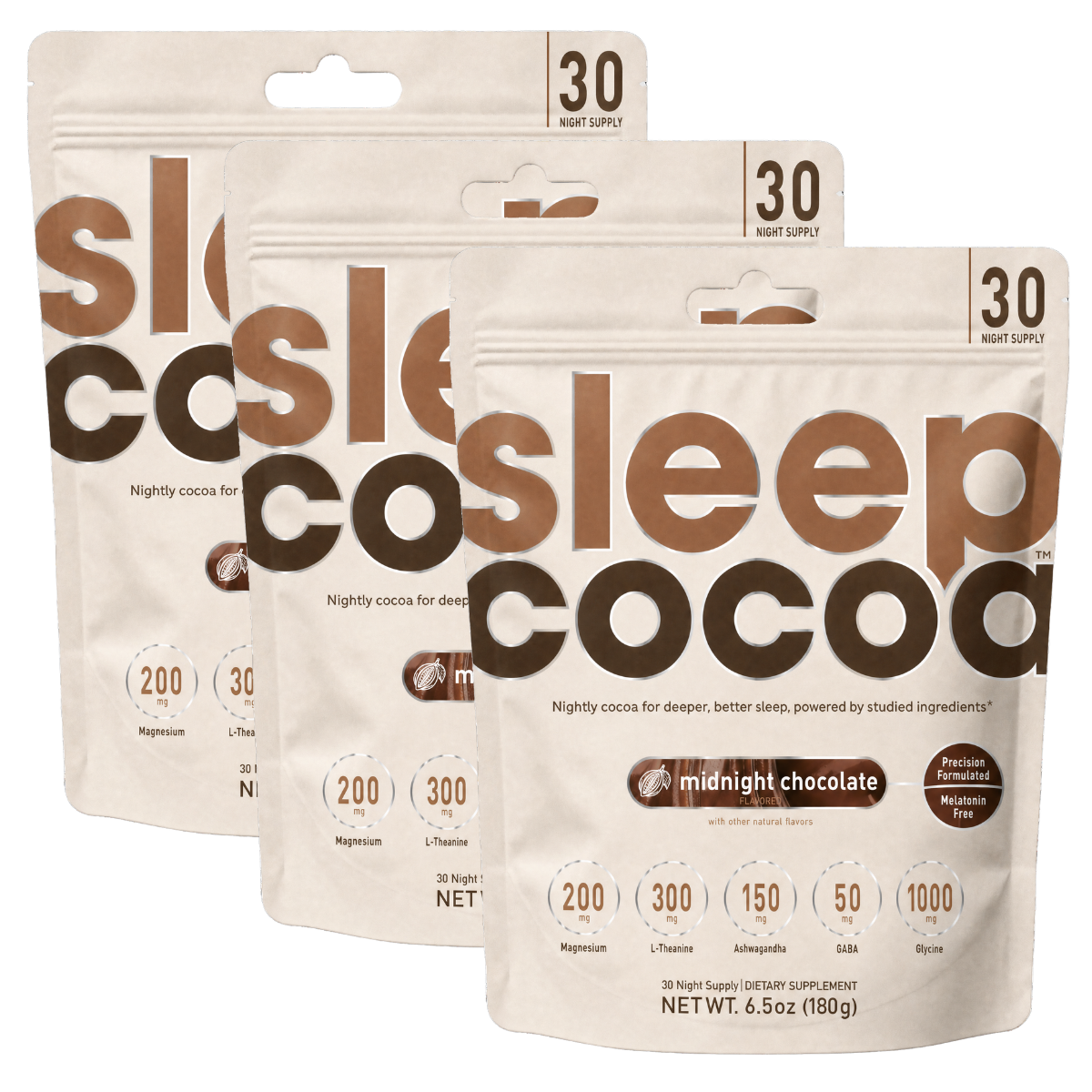 Sleep Cocoa Drink | Melatonin-Free Magnesium Sleep Drink | SleepCocoa