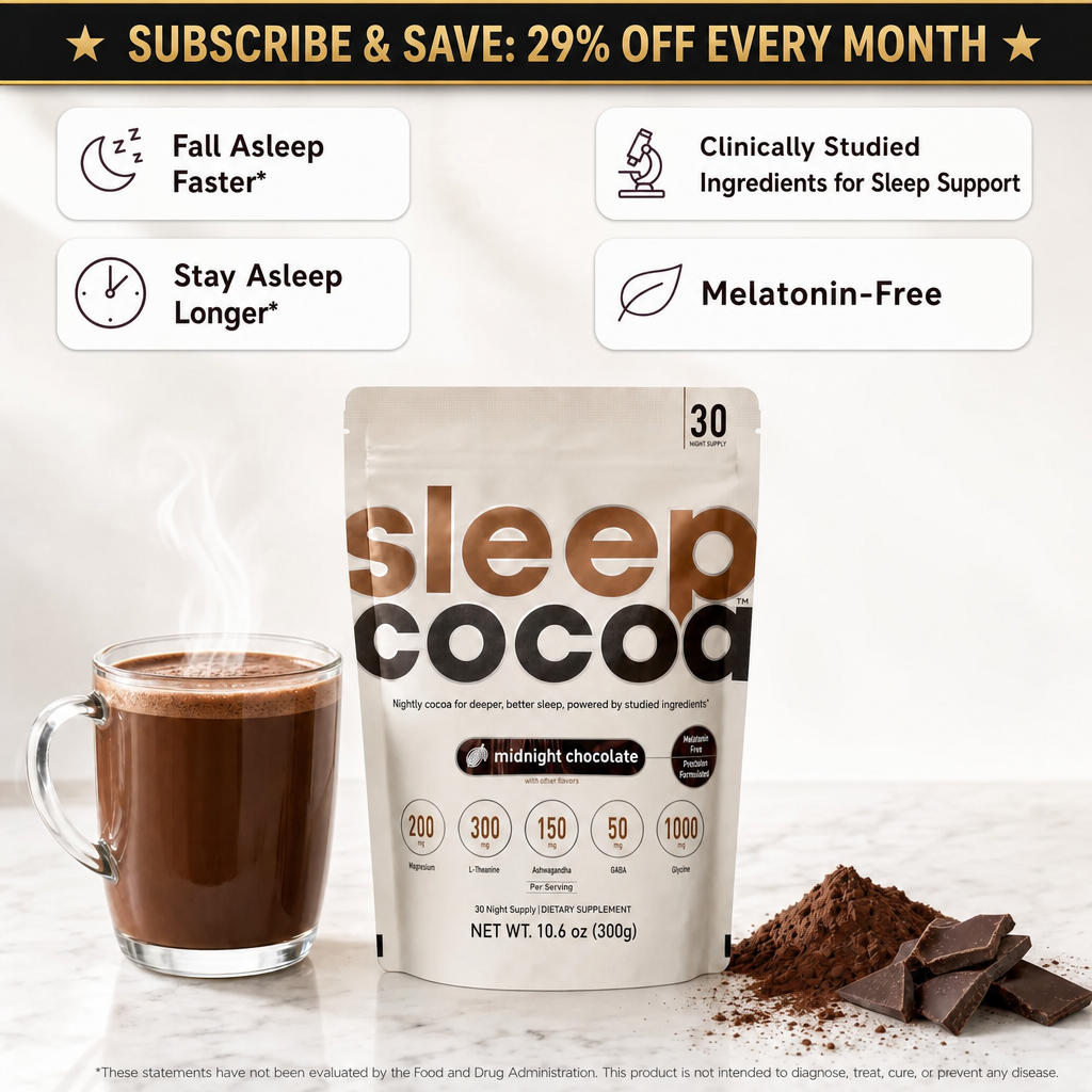 Sleep Cocoa Drink | Melatonin-Free Magnesium Sleep Drink | SleepCocoa