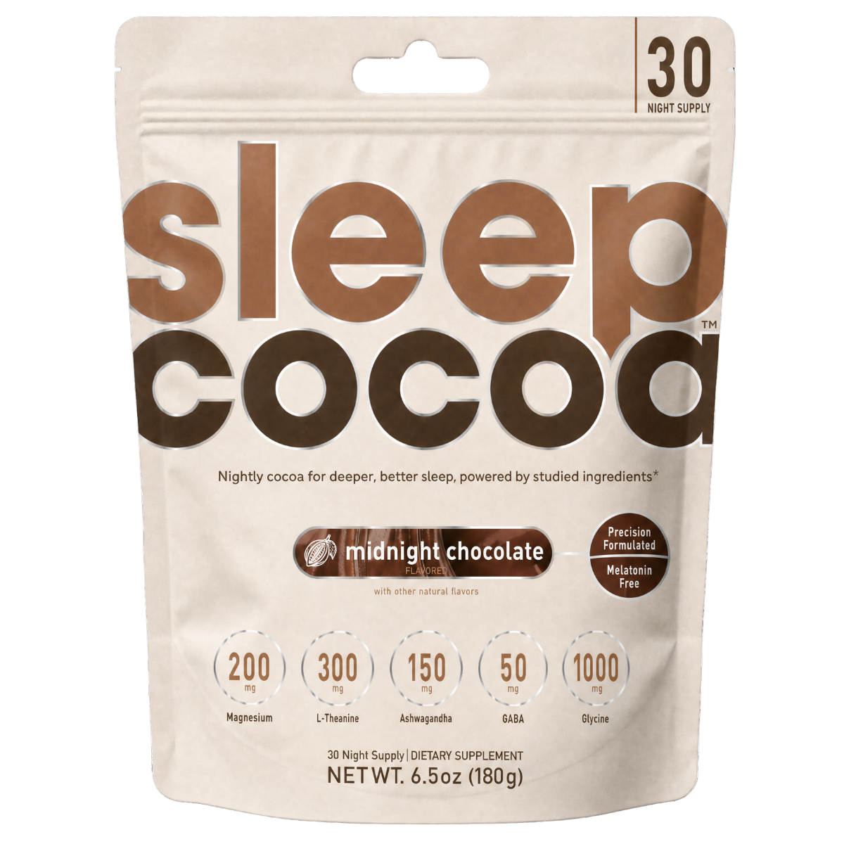 Sleep Cocoa Drink | Melatonin-Free Magnesium Sleep Drink | SleepCocoa